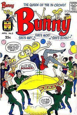 BUNNY #2 - 1966 - She's Hip She's Mod She's BOSS - Comic Book Cover Magnet
