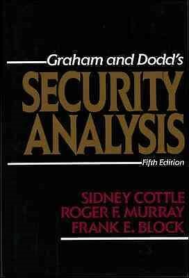 Graham and Dodd's Security Analysis, Hardcover by Cottle, Sidney; Murray, Rog...