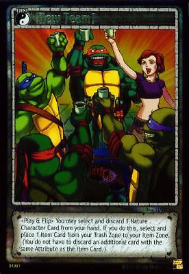 New Team! - FOIL - Turtles Unleashed - Teenage Mutant Ninja Turtle TCG
