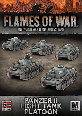 Миниатюры фронта Пламя войны Немецкий взвод легких танков Panzer II GBX108