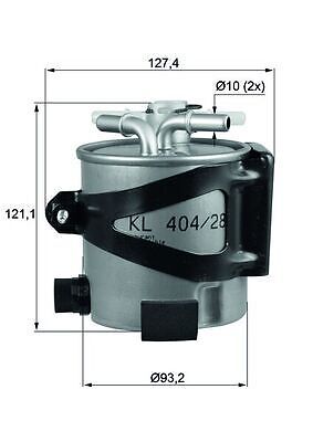 Fuel Filter fits RENAULT GRAND SCENIC Mk2, Mk3 2.0D 2005 on Mahle 7701062436 New