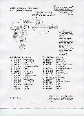 SNAP ON PH3045,PH3050,PH3050A,PH3050B AIR HAMMER TUNE UP KIT A FIFTEEN PIECE LOT