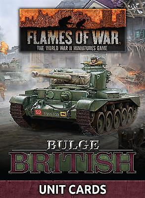 Миниатюры фронта сражений Flames of War Bulge: Карты британских подразделений FOW FW272U