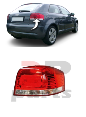 FOR AUDI A3 (8P) 3 DOOR 2004 - 2008 NEW REAR TAIL LIGHT LAMP RIGHT O/S 8P0945096