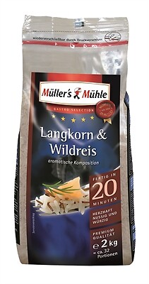 (3,75€/1kg) Müllers Mühle Langkorn & Wildreis 2kg