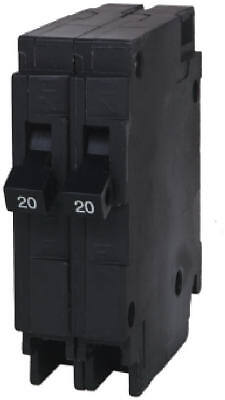 ITE/Siemens; 20A/20A Duplex Circuit Breaker; 2 Independent Poles; 2- 20A Sing...