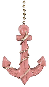 Clementine Designs Pink Is For Girls Boat Anchor Ceiling Fan Light Dimensional