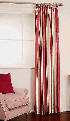 Laura Ashley Raspberry Stripe Curtains In Twyford Berkshire