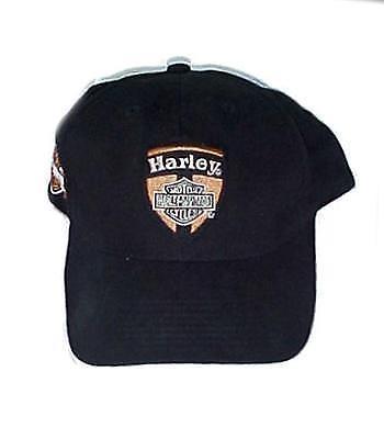 ANTIQUE HARLEY DAVIDSON MOTORCYCLE HAT Sz 7 1/4 Leather Rim