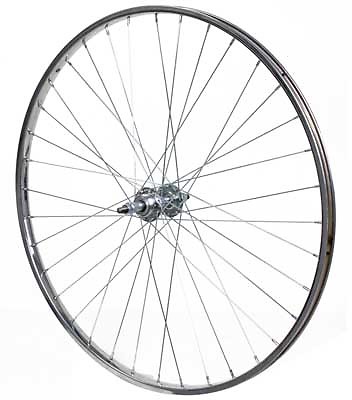 StaTru//Osco 26X2.125 Steel Rear Wheel 6-Sp B//O 36H 12G Chrome