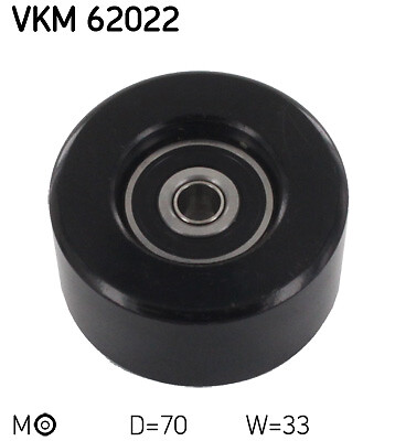 SKF VKM 62022 Tensioner Pulley, V-ribbed belt for NISSAN