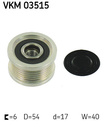 SKF VKM 03515 Alternator Freewheel Clutch for OPEL,VAUXHALL