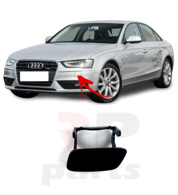FOR AUDI A4 B8 2011 - 2015 FRONT BUMPER HEADLAMP WASHER COVER PRIMED LEFT N/S