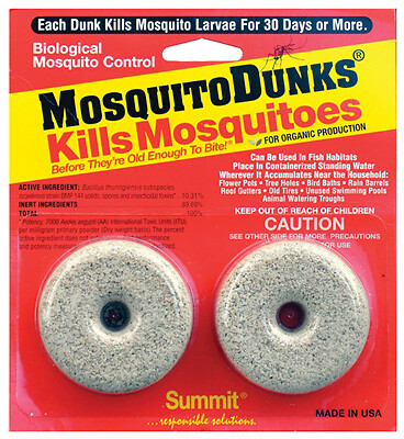Pre-owned Not Available Summit 102-12 Mosquito Dunk, 2-pk. - Quantity 240 In