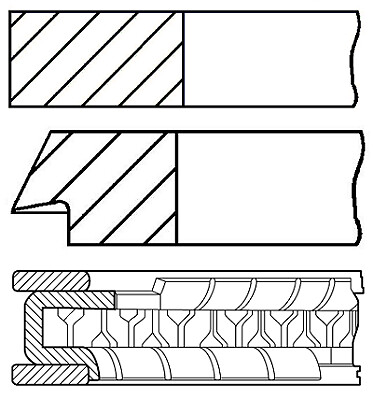 Piston Ring Kit for LIFAN TOYOTA TOYOTA (FAW):520,ECHO,VITZ,VIOS,BREEZ