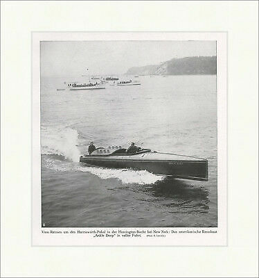 Harmsworth-Pokal in der Huntington-Bucht Rennboot USA Amerika F_Vintage 01032