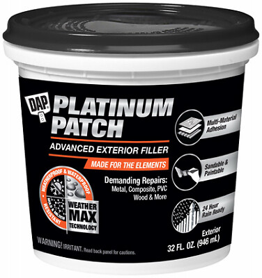 Dap 7079818787 Weatherproof Patching Compound, 32 oz. - Quantity 1