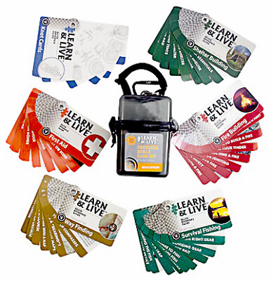 Ultimate Survival 1156803 Live & Learn Outdoor Skills Card Set - Quantity 1
