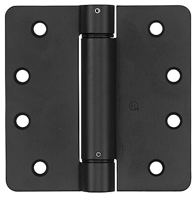 V521; 4in Oil Rubbed Bronze Spring Adjustable Door Hinge; Manufactured With C...