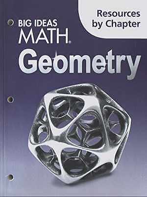 Big Ideas Math Geometry A - Paperback, by Houghton Mifflin Harcourt - Good o