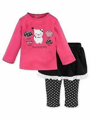 little golden book moments dress Little Golden Book Moments Girls Dress Cats Kittens Pink Bow Size 6-9  Months