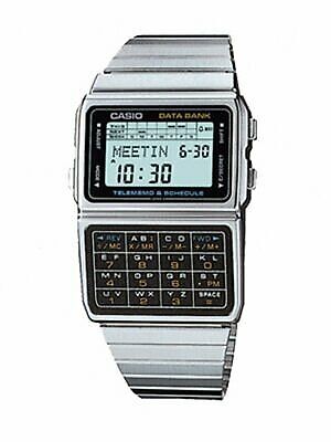 Pre-owned Casio Dbc610a-1a Men's Vintage Stainless Steel Band 50 Telememo Calculator