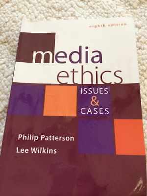 Media Ethics: Issues - Paperback, by Patterson Philip; Wilkins - Acceptable n