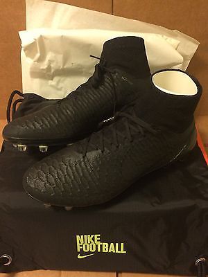 Nike Vapor Pro Mens Size 11W Black Metallic Grey Golf Cleats 
