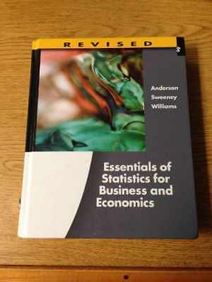 Essentials of Statistics for Business - Hardcover, by Anderson David R.; - Good