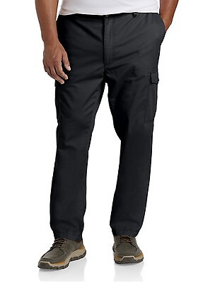 

Брюки-карго Big + Tall Essentials от DXL — мужские большие и высокие черные 48x30, Not available