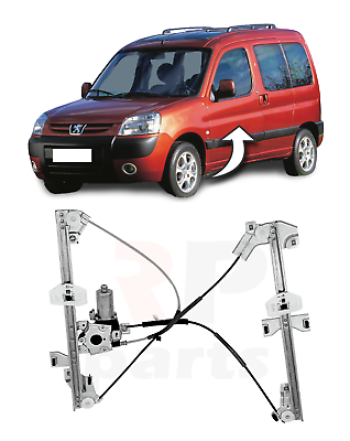 PER PARTNER, ALZACRISTALLI ANTERIORI BERLINGO 96-08 CON MOTORE SINISTRO N/S