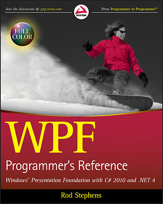 WPF Programmer's Reference: Windows Presentation Foundation with C# 2010 and...