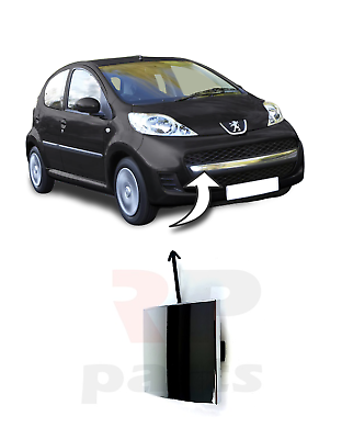 FOR PEUGEOT 107 2009-2012 NEW FRONT BUMPER TOWING HOOK EYE COVER CHROME HQ