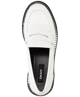 

Женские лоферы DKNY White Penny 1-1/2 на платформе Alz без шнуровки на каблуке 6,5 м, Белый, K3009093