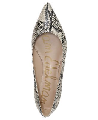

SAM EDELMAN Женские Бежевые Кожаные Балетки Sally Snakeskin Snakeskin, Бежевый, G24991L