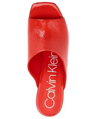 

CALVIN KLEIN Женские красные гелевые сандалии без шнурков Matos Stiletto Slip On Leather, Красный, E4820