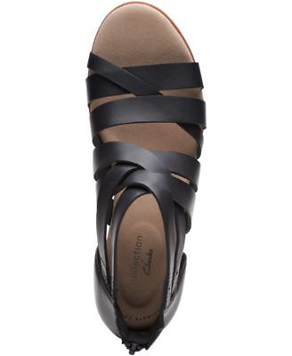 

КОЛЛЕКЦИЯ CLARKS Женские черные босоножки Valarie Dream с круглым носком на блочном каблуке, Черный, 26149507