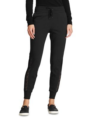 

Женские узкие брюки Polo Ralph Lauren, черные, большой размер, Черный, 200774534001