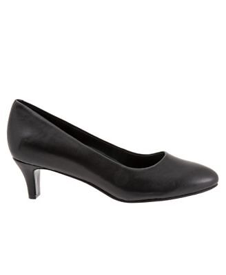 

Женские кожаные туфли без шнуровки с миндалевидным носком TROTTERS Black 8,5 Вт, Черный, T1905-001