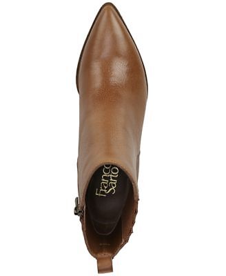 

FRANCO SARTO Женские коричневые кожаные ботильоны с острым носком и логотипом в стиле вестерн Shay, 9 м, Коричневый, G6096L7