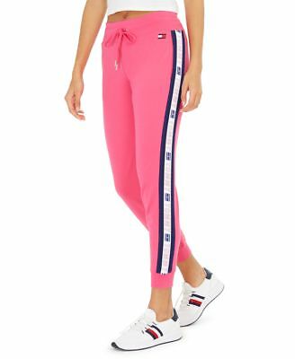 Tommy Hilfiger Logo Tape Jogger Pant Pink Size L | eBay