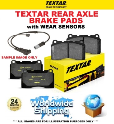 TEXTAR Rear BRAKE PADS & SENSORS for MERCEDES Est C450 AMG 4matic 2015-2016