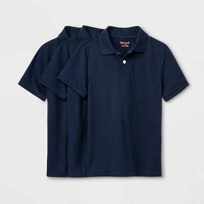 

Рубашка-поло из пике с короткими рукавами для девочек (3 шт.) — Cat - Jack Navy L Plus, Not available