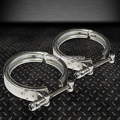 2 X 2,5 ОЦИНКОВАННЫХ ХОМУТА ДЛЯ ТУРБОНАДДУВА/КОЛЛЕКТОРА/ВЫПУСКНОЙ ТРУБЫ ИЗ НЕРЖАВЕЮЩЕЙ СТАЛИ С ЦИНКОВЫМ ПОКРЫТИЕМ V-ОБРАЗНОГО СЕЧЕНИЯ