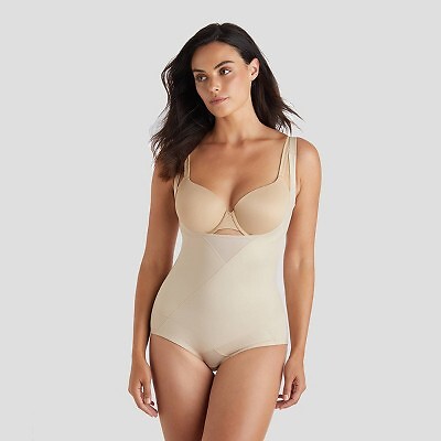 

Женское боди SlimShaper by Miracle Brands с подтяжкой живота WYOB - теплый бежевый