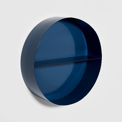 Metal Round Shelf Navy - Pillowfort