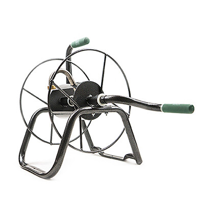 Yard Butler HR-1SLV Handy Hose Reel, Silver/Black - Quantity 1