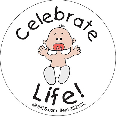 Celebrate Life Pro-Life Sticker
