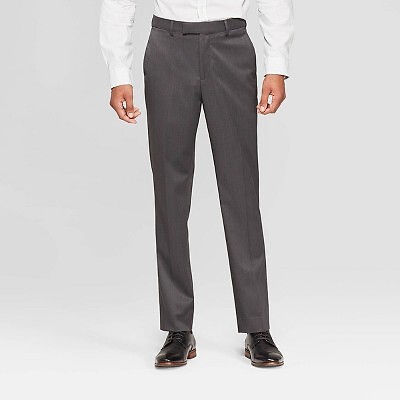 

Брюки Slim Fit мужские 28 дюймов - Goodfellow - Co темно-серые, Серый