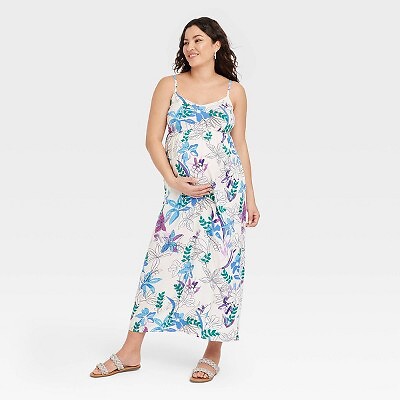

Тканое макси-платье для беременных с завязками на спине - Isabel Maternity от Ingrid - Isabel White, Белый